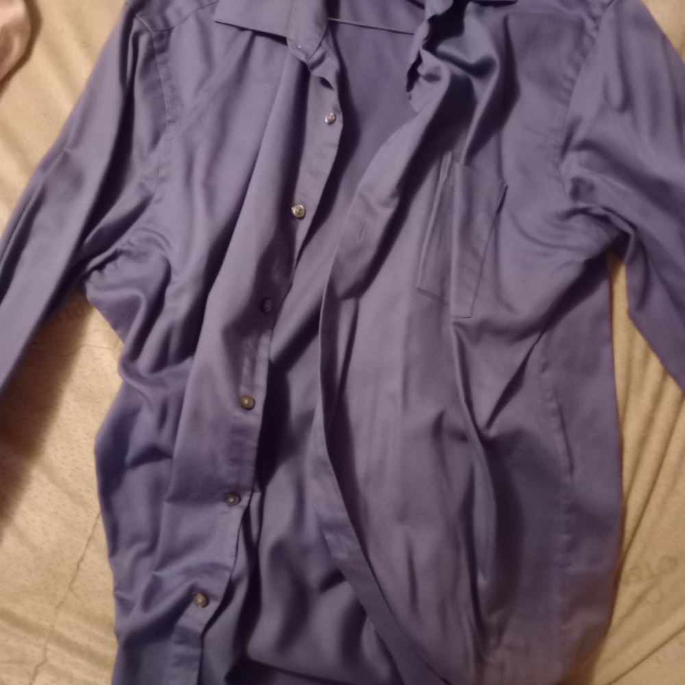Purple Button-Up Shirt